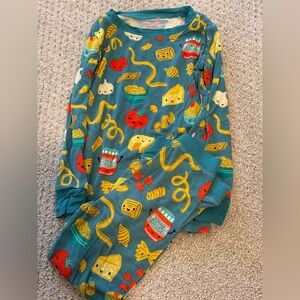 Little Sleepies pasta pajamas 2T